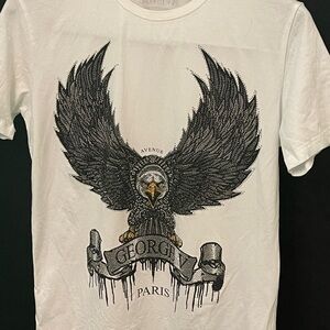 George V Lux-T rhinestone graphics front and back.